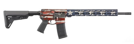 Ruger 556 AR 15 American Flag Cerakote - How to Customize AR-15s- GunBroker.com