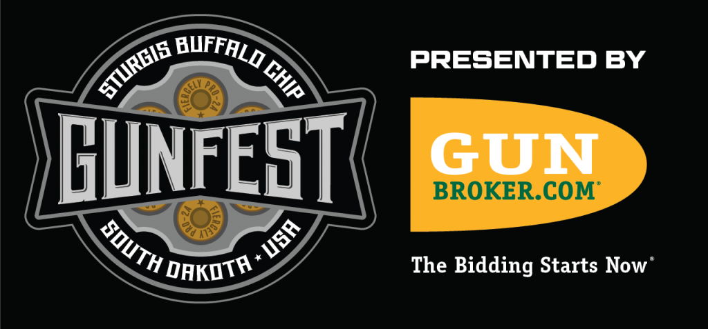 GunFest Presented by GunBroker GUNS OF GUNFEST Lockup Logo black