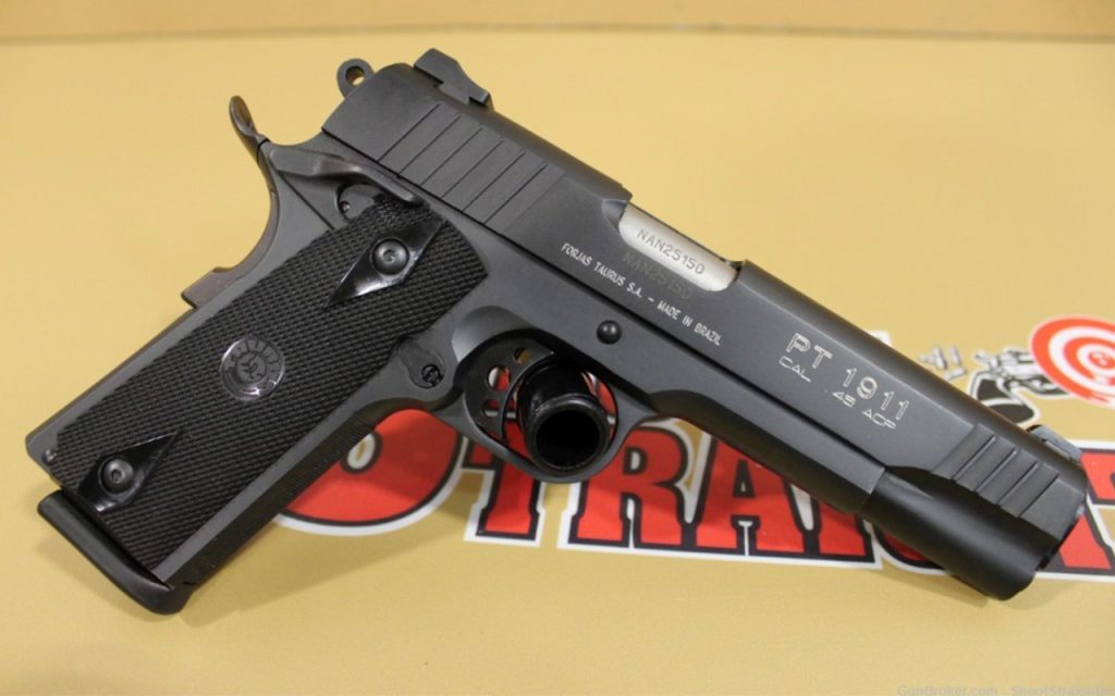 Find 1911 pistols like the Taurus 1911 .45ACP 5" handgun on GunBroker.com