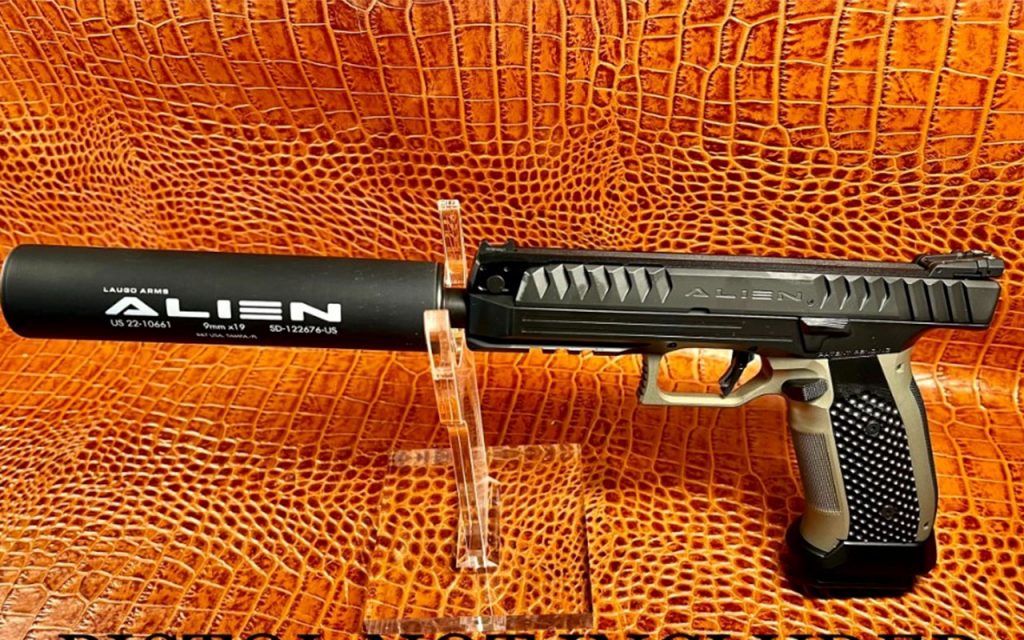 LAUGO ARMS ALIEN SUPPRESSOR SILENCER 9MM ALIEN THREADED BARREL