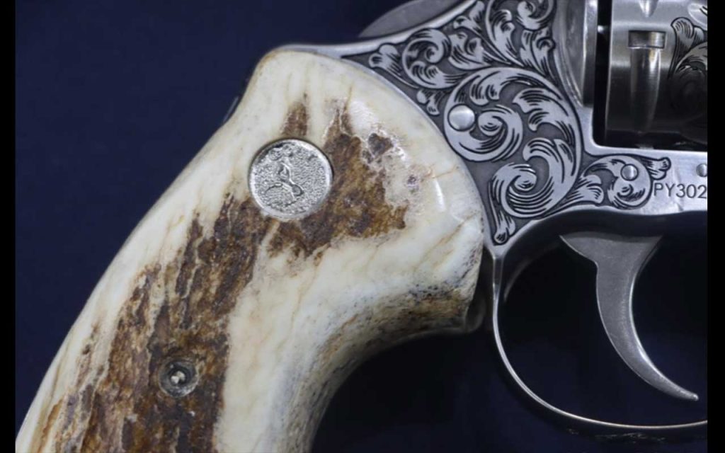 Colt-Model-Python-Revolver-Premier-Grade-ENGRAVED-357-Mag-3-Stag-Grips-GunBroker.com