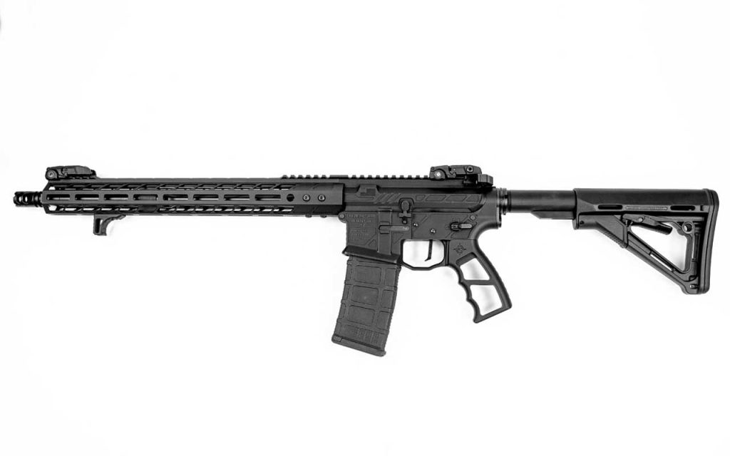 New for 2023: The Rogue Ops RO21 is a solid rifle focused on ambi operations. In that arena, it has an ambi bolt release and an ambi 45/90-degree safety. 