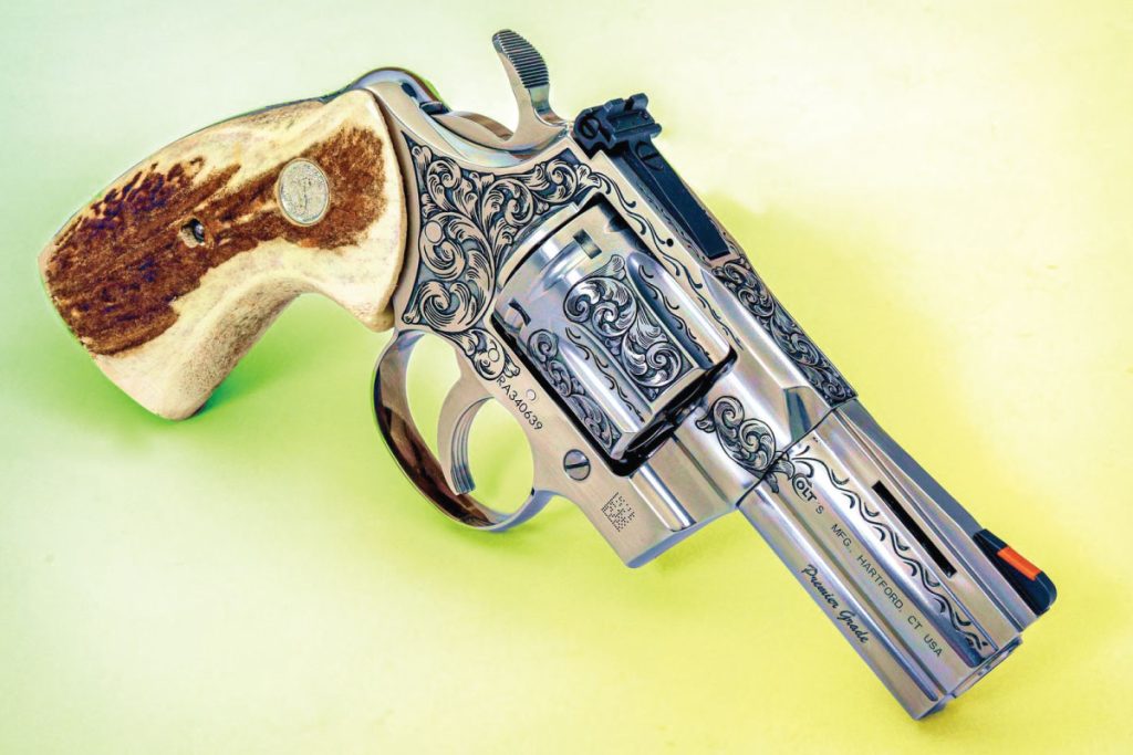 New for 2023 is the Premier Grade 3” Colt Python; it is a collaboration between Lipsey’s and Tyler Gun Works. Buy it now on GunBroker.com