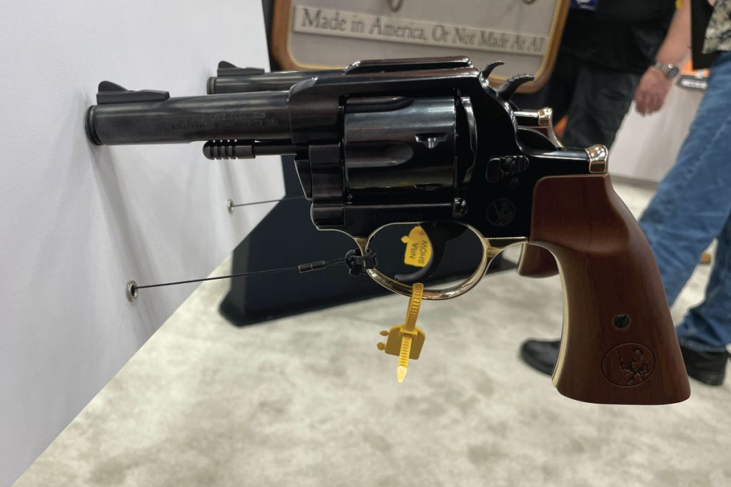 The new Henry Big Bore revolvers come with standard 4-inch barrels and a swing-out cylinder. The company has introduced two models of these .357 Magnums, with a choice of either a squared-off grip frame or a rounded bird's head style grip. - GunBroker.com