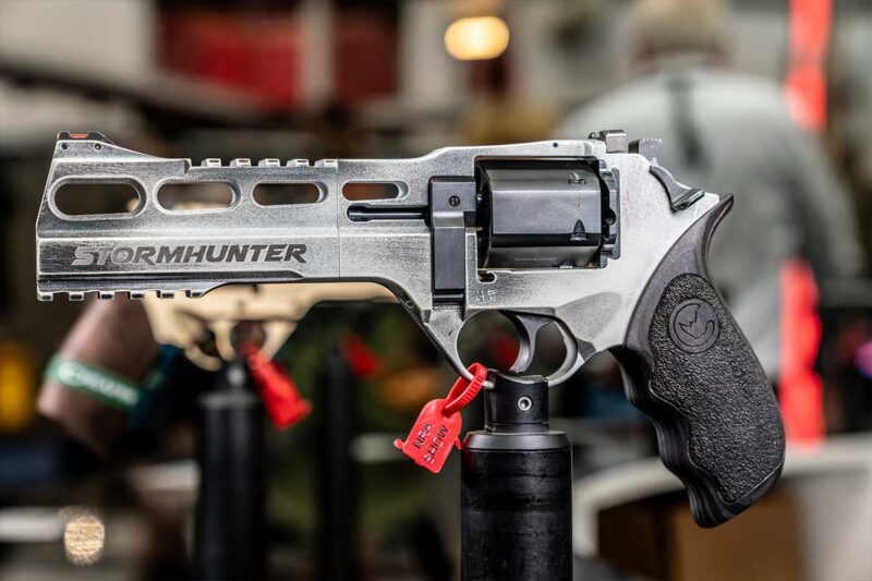 Features of Chiappa Rhino 60DS Stormhunter 357 Magnum in Distressed Black Walnut