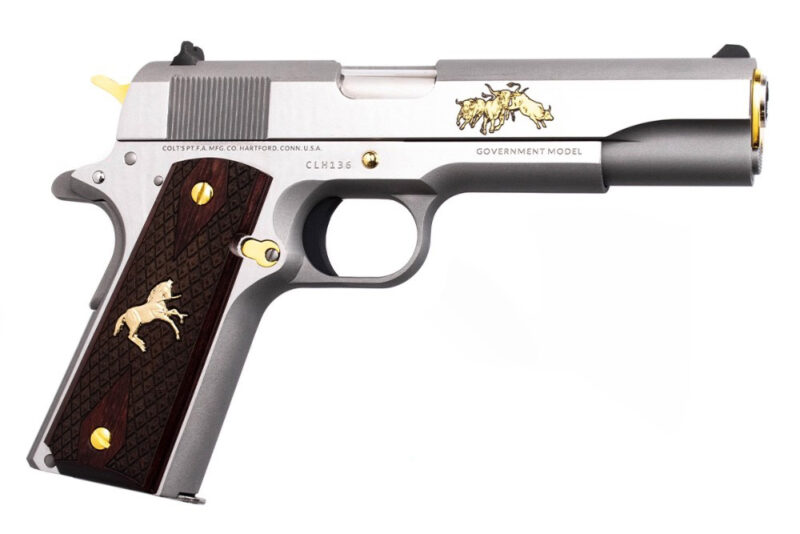 TALO COLT LONGHORN STAINLESS 1911 JUST RELEASED 45! BEAUTIFUL 70 SERIES