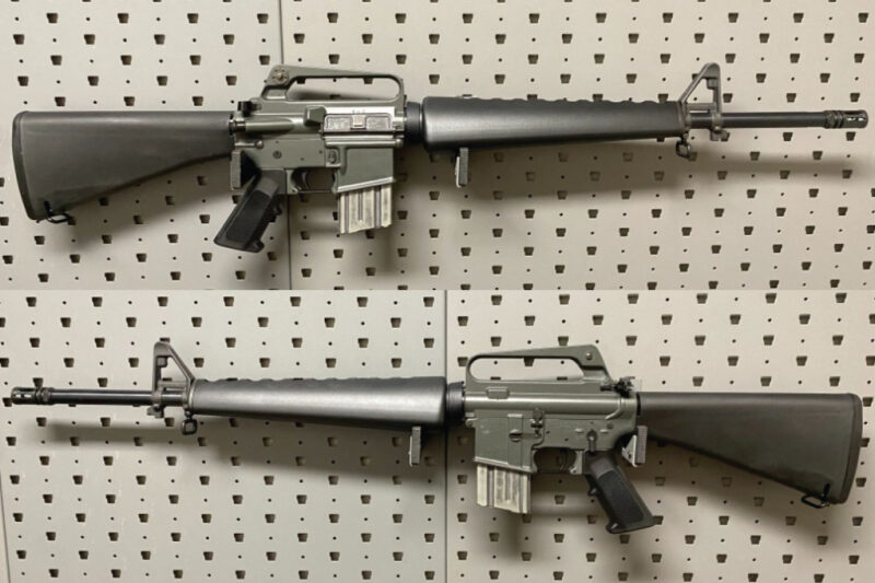 GunBroker Item #1072554489, C&R Colt M16 614 Tropic Thunder Movie Gun 5.56mm 20" eForm-3  was sold $34,075.00 on 11/10/2024