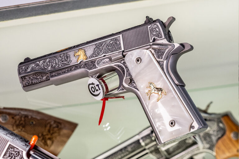 Altamont Engraved 1911s Master Scroll Rampant Colt 1911