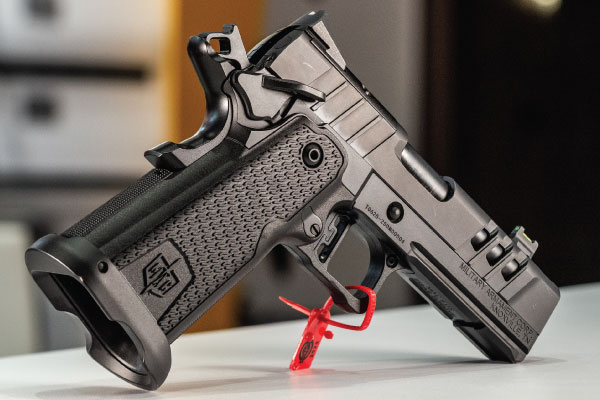 The MAC9 DS, a modern 9mm pistol developed by Military Armament Corporation (MAC)