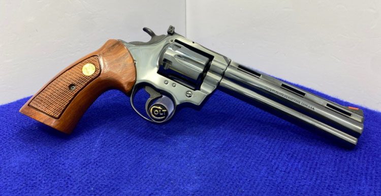 1985 Colt BOA .357 Mag Royal Blue 6" 1 of 600
was sold for $23,525.00 on 3/2/2025