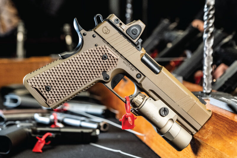 Nighthawk Sandhawk Single Stack available in calibers such as 9mm, .45 ACP, and 10mm