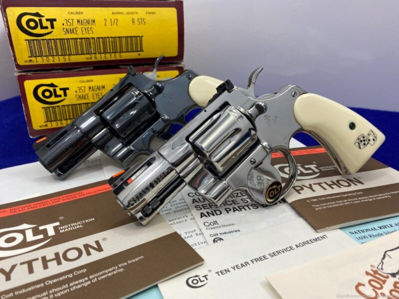 GunBroker Item #1091189433, 1995 Colt Serpentine Set Colt Custom Shop -1 Of 17 Complete Sets Exist was sold for $24,686.00 on 3/9/2025