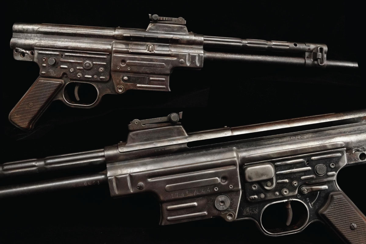 Most Expensive Guns 
 on GunBroker Item #1099202814, 1943 CG Haenel MP43 Sturmgewehr MP43 7.92x33 was sold for $24,528.50 on 4/17/2025