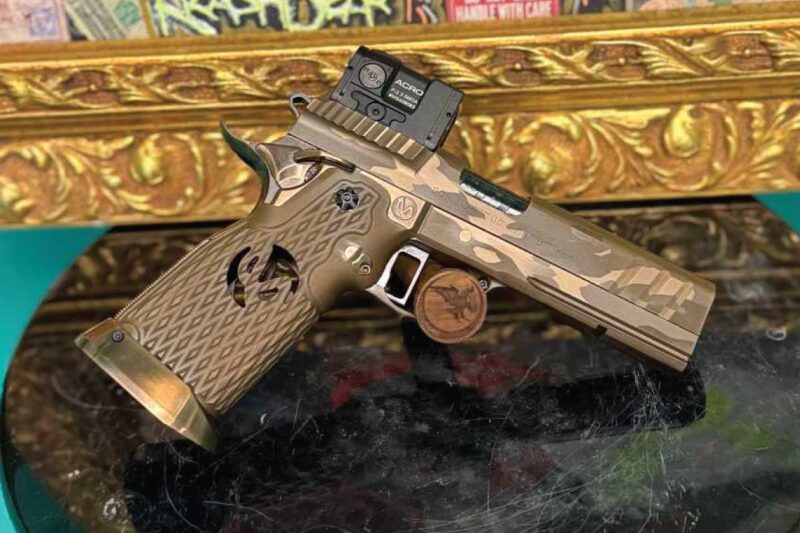 GunBroker Item #11123038226, SVI Infinity King Camo 4.5” 9mm Ported was sold for $20,000.00 on 8/31/2025