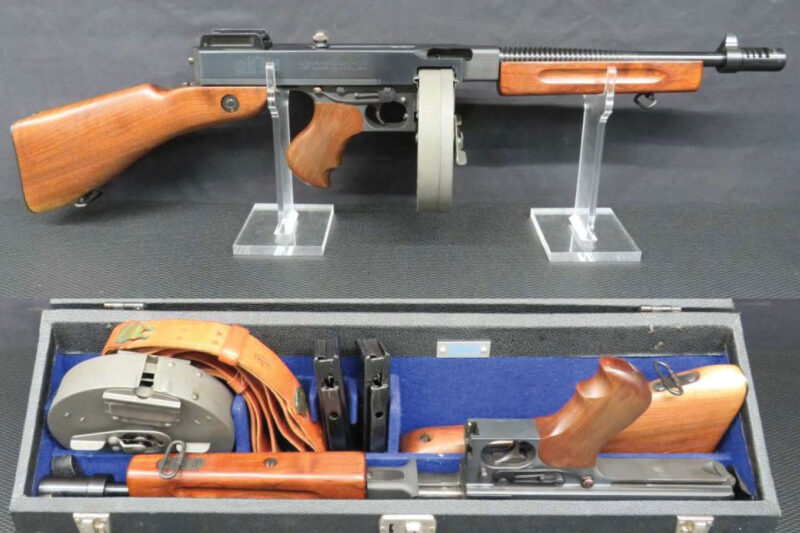 GunBroker Item #1134687335, Auto-Ordnance Thompson Submachine Gun Model 1928 .45ACP sold for $22,525.00 on 11/9/2025