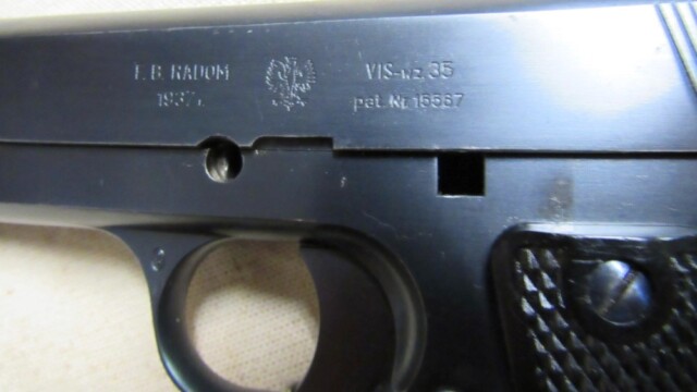 MINTY SUPER RARE 1937 WWII SLOTTED POLISH EAGLE RADOM 9MM PISTOL .01 NR