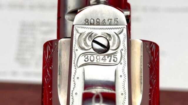 LETTERED 1909 COLT SAA .45 COLT 4 3/4" NICKEL *FIRST GEN FACTORY ENGRAVED*