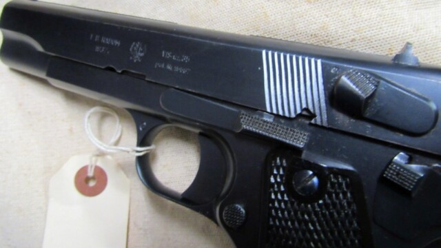 MINTY SUPER RARE 1937 WWII SLOTTED POLISH EAGLE RADOM 9MM PISTOL .01 NR