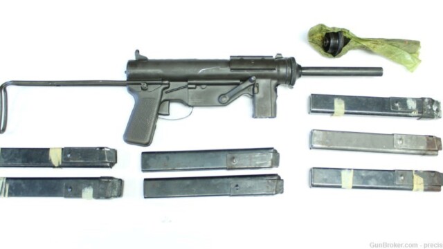 CO US M3 GREASE GUN TRANSFERABLE 45ACP 7 MAGAZINES SPARE BARREL