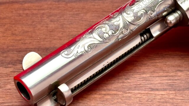 LETTERED 1909 COLT SAA .45 COLT 4 3/4" NICKEL *FIRST GEN FACTORY ENGRAVED*