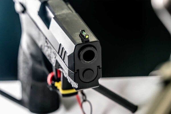 sights detail on TISAS PX-9 Carry handgun